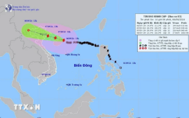 Tâm bão số 3 đang ở cách tỉnh Quảng Ninh 450km